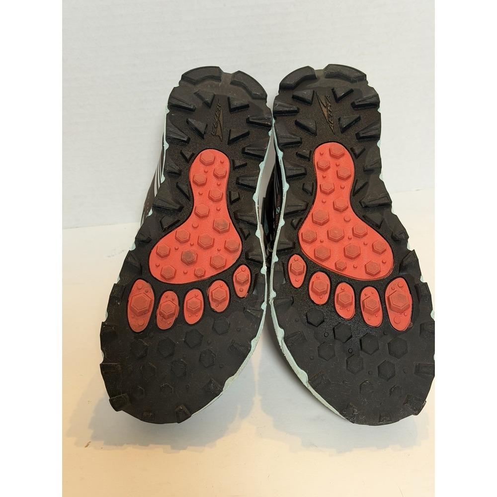 Women's Altra Lone Peak 3.0 V-Flex Gaiter Trap Zero Drop Shoes Black Blue Sz 8 - Picture 9 of 9